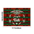 thumbnail image 3 of Christmas Clearance asxite Christmas Decorations,Christmas Placemats Holiday Decorations Western Style Placemats Non Slip No Fear Of Water And Greaseproof Heat Insulating Placemats, 3 of 4