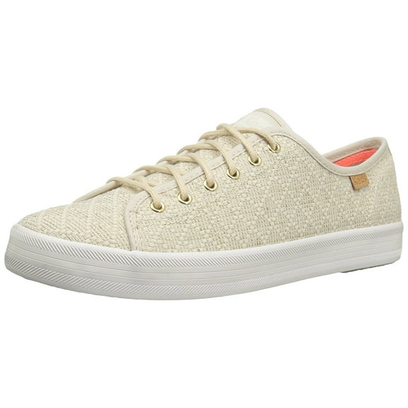 Keds Women's Kickstart Geo Canvas Fashion Sneaker,Natural,6 M US