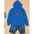 thumbnail image 3 of Buon Ferragosto Red Calligraphy Hoodie Juniors -Image by Shutterstock,  Large, 3 of 4