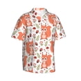 thumbnail image 2 of Balery Squirrel And Print Men's Hawaiian Shirts Short Sleeve Beach Shirt Relaxed Fit Vacation Button Down Shirts-Medium, 2 of 9