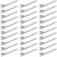 thumbnail image 1 of 30 Packs Hair Clips Duck Bill Clips, Rustproof Metal Curl Clips with Holes for Hair Styling (Siver (30 Pack)), 1 of 5
