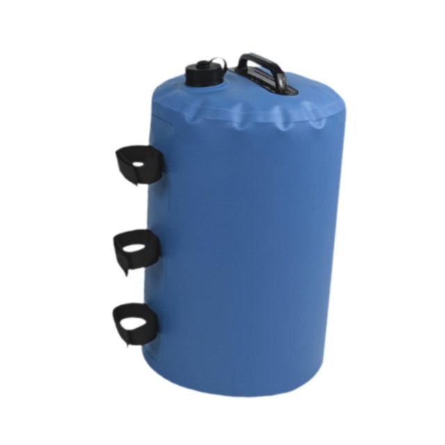 Bolsa de peso para toldo, bolsa de agua fija, bolsa de arena con peso, práctica, resistente al viento, multifunción para patio trasero, exhibición al Azul
