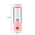 thumbnail image 3 of Hiroekza Portable Blenders ,Personal Blend-er For Shakes And, Fruit Juicer USB Rechargeable With 4 Blades, Handheld Blenders For Sports Travel And Outdoors,Kitchen Gadgets Clearance, 3 of 8