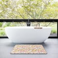 thumbnail image 6 of Spring Flowers Bath Mat for Bathroom, Yellow and Pink Flowers Quick Dry and Super Absorbent Bath Mat Rugs, Non Slip Rubber Backing Floor Mat 17x30 Inches for Kitchen Bedroom Indoor, 6 of 6