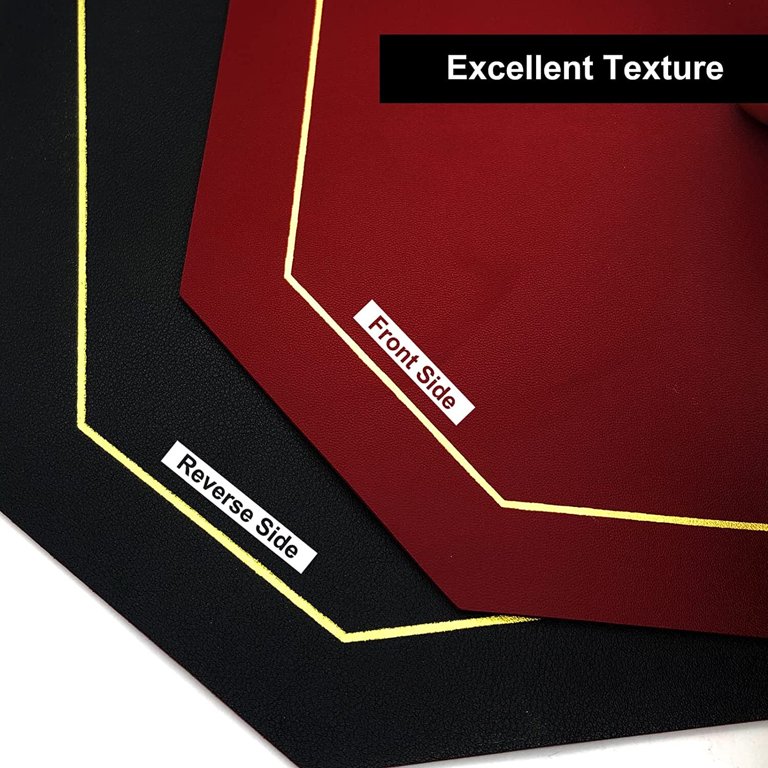 Reversible Placemats Set of 6 - Faux Leather Heat Resistant Placemats  Washable