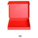 thumbnail image 5 of Inteprter Caja de embalaje Caja de papel de embalaje de color sólido Portador de ropa portátil Herramientas Soporte de almacenamiento Almacenamiento y organización del hogar Rojo 160x150x50mm, 5 of 6