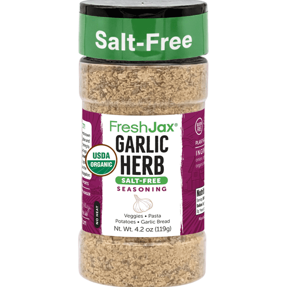 FreshJax Salt-Free Garlic Herb Blend, 4.2 oz – All-Purpose Seasoning for Cooking