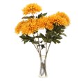 thumbnail image 1 of Uxcell 6 piezas de flores artificiales, ramo de flores de crisantemo falso, flores de madre para decoración de hogar, jardín, boda y fiesta, amarillo, 1 of 7