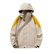 IYTR Men's Lightweight Windbreaker Jacket Hooded Zip Up Outdoor Sport Coat Breathable Water Raincoat Khaki S