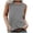 Grey, variant on Tanghaowl Womens T Shirts, Women Vest Sleeveless Tanks Solid Color O Neck Casual Tops Slim Fit Blouse Shirts Blue1 XL