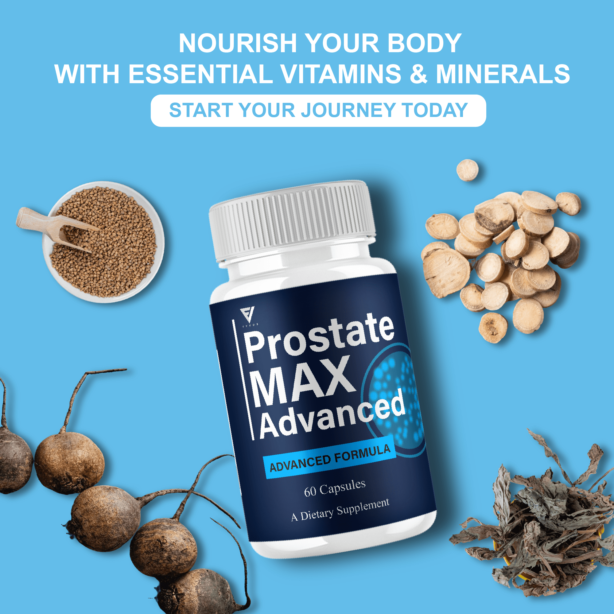 (3 Pack) Prostate Max Advanced Capsules, ProstateMax Daily Formula and Overall Health Pills (180 Capsules)