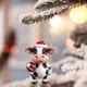 thumbnail image 4 of Adornos para árbol de Navidad Adornos navideños Vaca baloncesto Adornos acrílicos para árbol de Navidad Adornos anuales Adornos vaca baloncesto Para colocar en el árbol de Navidad, 4 of 5