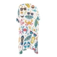 thumbnail image 2 of HELLHERO High Quality Fabrics Bathing Suit Cover Ups for Summer Stylish Free Size Long Kimono Swimsuit Cover Up Crab, 2 of 6