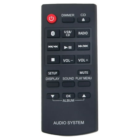 Infared Remote Control N2QAYB000984 Replace for Panasonic Compact Stereo System SC-PM600 SC-PM250 SC-PM602 SC-HC200 SC-HC200EG-K