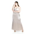 thumbnail image 4 of Vestido de escote drapeado Roman Fashion /Tallas Extras, 2005 (Hueso) beige 42, 4 of 6
