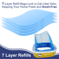 thumbnail image 3 of OFTY Cat Genie Refill Compatible with Litter Genie Pails, Large Capacity 21 ft Last up to 3 Months, 7-Layer Film with Odor-Lock Tech, Pack of 4, 3 of 5
