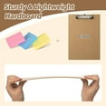 thumbnail image 2 of 16 Pack Clipboard 8.5 x 11 Letter Size Clip Boards Bulk, A4 Wooden Hardboard Office Clipboards Pack for Classroom, Work-Meetings, Brown, 2 of 4