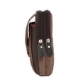 thumbnail image 2 of 2pcs Zipper Men Waist Bags Small Card Holder 6 inch Phone Packs Purse (Coffee), 2 of 6