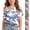 Army Green, variant on Spazoro Girls One Shoulder T-Shirt, Short Sleeve Fashion Tees Camouflage Summer Casual Asymmetrical Off Shoulder Tops for Kids Blue Size 5-6 T
