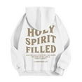 thumbnail image 4 of Yhkghxis Jesus Hoodie, Christian Hoodies for Men Holy Spirit Filled Hoodie Hooded Sweatshirt with Pockets Pullover Hoody Mens Hoodies, 4 of 9