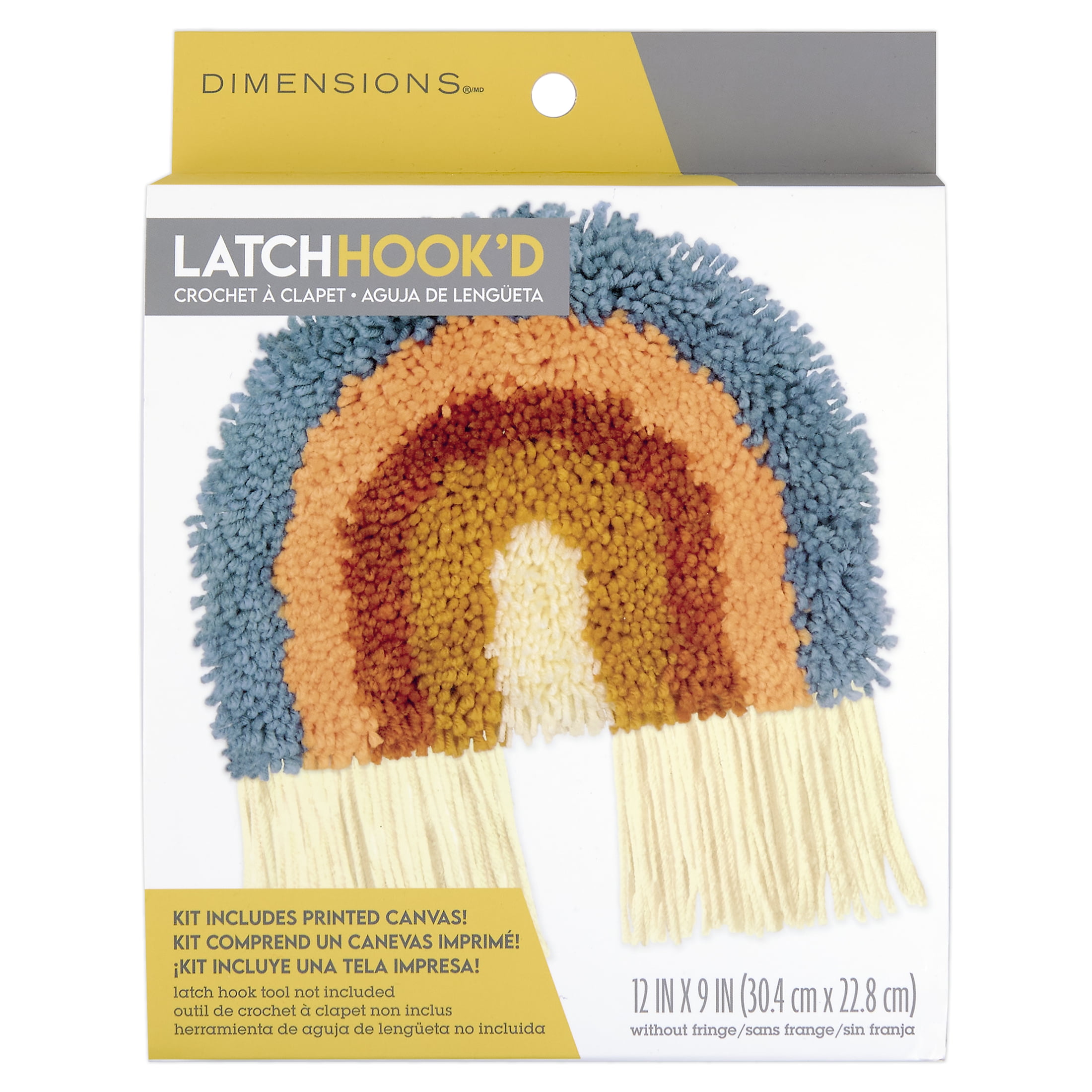 DIMENSIONS RAINBOW LATCH HOOK KIT
