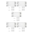 thumbnail image 1 of Youkk RV Shower Corner Storage Bar Corner Storage Bar RV Shower Corner Shower Corner Storage Corner 2 Set 5Set, 1 of 6