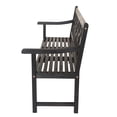 thumbnail image 6 of JONATHAN Y BNH100C Sloane 59.1" 3-Seat Ogee Diamond-Back 600-Lbs Support Acacia Wood Outdoor Garden Patio Bench, Black, 6 of 6