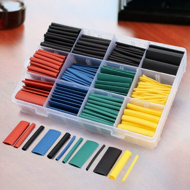 530pcs Wrap Wire Cable Práctico aislado manga portátil surtido electrónico Hugtrwg Para estrenar
