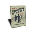 thumbnail image 3 of Pa's Fishing Stories Novelty Sign, Metal Wall Decor - 10x14 inches, 3 of 4