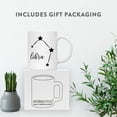 thumbnail image 4 of Koyal Wholesale Zodiac Sign Ceramic Coffee Mug, Libra Star Constellation, Minimalistic Black, 4 of 5
