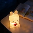 thumbnail image 6 of Bunny Night Light - Bunny Bedside Lamp, Animal Night Light with Holding Heart, Portable Table Top Lamp, Multipurpose Cartoon Led Night Lamp, Home Improvement Tool for Bedroom, Bathroom, Living Room, 6 of 6