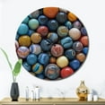 thumbnail image 3 of Designart "Marbles with Mystical Essence II" Abstract Shapes Oversized Wall Clock, 3 of 5