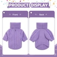 thumbnail image 4 of Kuoser Dog Cat Sweater Solid Dog Winter Clothes Kitten Puppy Sweater, M, 4 of 8