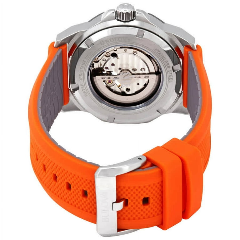 98A226 Marine Bulova Silver Dial Men\'s Star Automatic Watch
