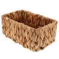 thumbnail image 2 of Cesta de mimbre tejida a mano, cesta decorativa para baño, cesta tejida pequeña, organizador de frutas y artículos diversos para el hogar y la cocina., 2 of 6