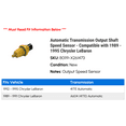 thumbnail image 2 of Automatic Transmission Output Shaft Speed Sensor - Compatible with 1989 - 1995 Chrysler LeBaron 1990 1991 1992 1993 1994, 2 of 2