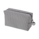 thumbnail image 1 of Ofertas Únicas 1 Pc Bolsa de Maquillaje con Patrón Rayado para Viaje Negro Seersucker, 1 of 5