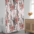 thumbnail image 3 of Paris Tower Flower Shower Curtain for Bathroom Shower Curtain Set with 12 Hooks Waterproof Fabric Bath Curtain for Bathtub Restroom Decor, 72 X 72 in, 3 of 6