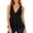 *Black, variant on Women's Deep V-Neck Linen Tank Tops , Ladies' Empire Waist Flare Hem Blouses , Casual Summer Sleeveless Camis For Women,Red,S-2XL