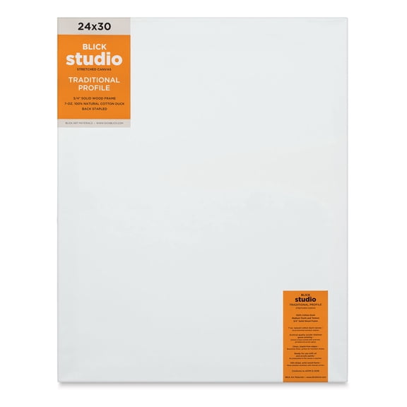 Blick Studio Stretched Cotton Canvas - Traditional Profile, 24" x 30"