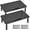 Black, variant on BONTEC Monitor Stand Riser with 3 Height Adjustable with Pen Holder, Cable Management and Mesh Platform for Laptop, Computer, Printer (Black, 1 Pack )