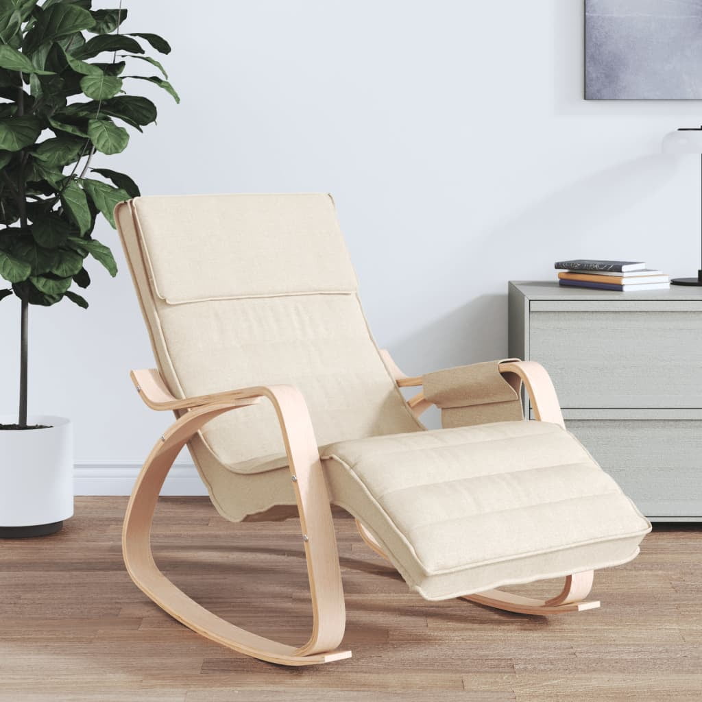 vidaXL Rocking Chair Rocker Swinging Chair for Living Room Nursery Fabric