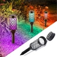 thumbnail image 3 of Solar Pathway Lights Outdoor, 4 Pack Landscape Lights, Waterproof, LED Solar Walkway Back Yard Lights for Garden Lawn Patio, 36.3*6.3cm, 3 of 6