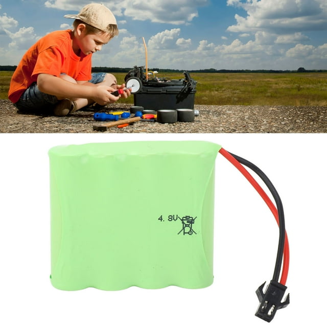 Batería De Litio RC, Baterías De Coche Teledirigidas De 2400 MAh, 4,8 V Profesional Para Coche 1/16 RC