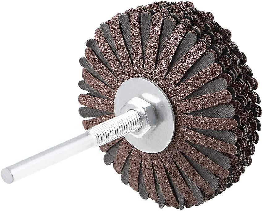 10 Discos De Lija Con Vástago De 6 Mm - Para Pulir Acero Inoxidable, Superficies Curvas, Soldaduras (30x40 Mm)