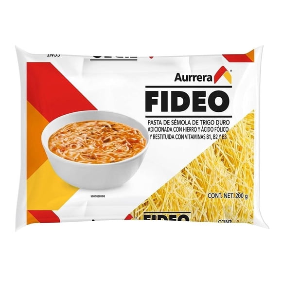 Sopa de fideo Aurrera 200 g