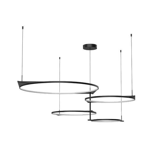 MP84483-BK-Kuzco Lighting-Serif - 90W LED Pendant-16.75 Inches Tall and 36.38 Inches Wide