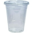 thumbnail image 5 of 16 Oz Clear Plastic PET Cups With Flat Lid & Straw Qty 200, 5 of 5