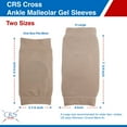 thumbnail image 7 of CRS Cross Ankle Malleolar Gel Sleeves - Padded Skate Sock with Ankle Bone Pads for Figure Skating, Hockey, Inline, Roller, Ski, Hiking or Riding Boots. Ankle protector cushion. (X-Large), 7 of 7