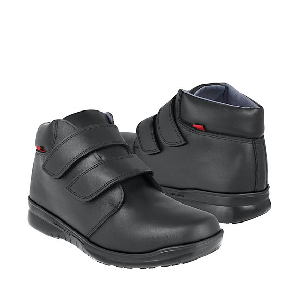 BOTINES ESCOLARES STYLO JOVEN E-08 PIEL NEGRO